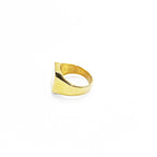 Square Signet Ring スクエア シグネットリング 印台リング 指輪 27号 ゴールド