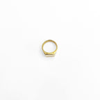 Square Signet Ring スクエア シグネットリング 印台リング 指輪 27号 ゴールド
