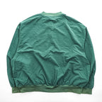 Vintage 1990s Eddie Bauer EBTEK Green Nylon Henley Pullover Men's L Made in Hong Kong
