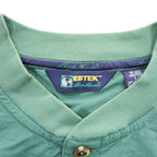 Vintage 1990s Eddie Bauer EBTEK Green Nylon Henley Pullover Men's L Made in Hong Kong