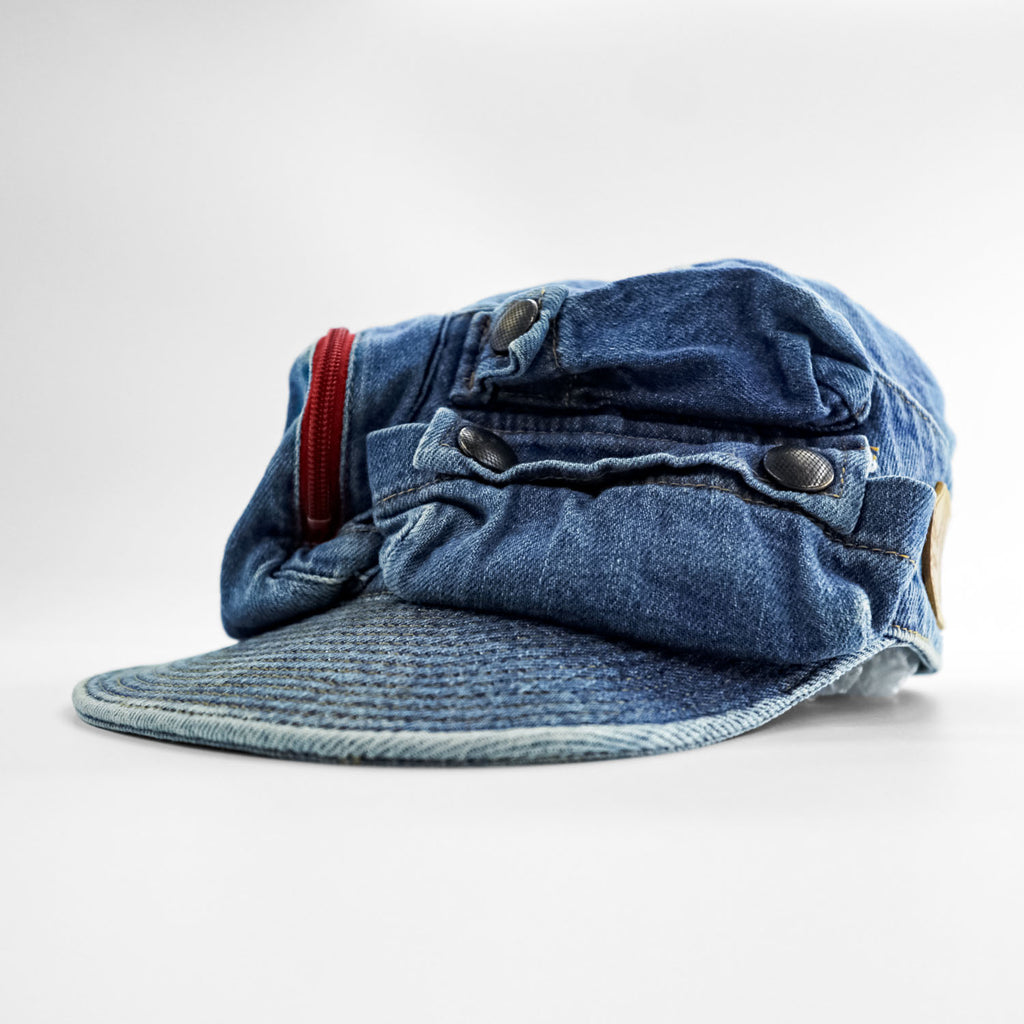 KAPITAL K1903XH513 Denim Zip Pocket Cap One Size Made in Japan