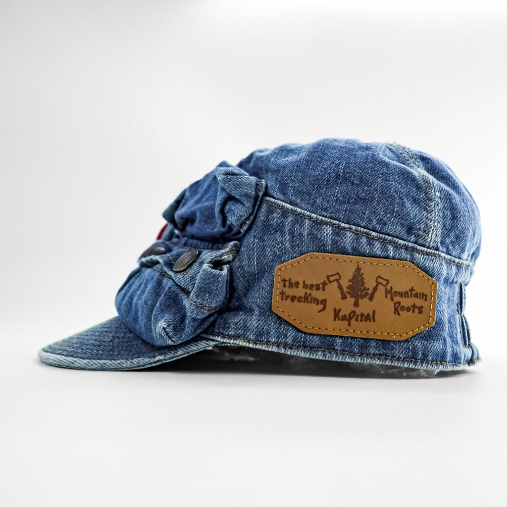 KAPITAL K1903XH513 Denim Zip Pocket Cap One Size Made in Japan