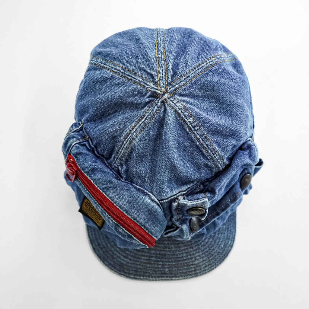 KAPITAL K1903XH513 Denim Zip Pocket Cap One Size Made in Japan