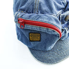 KAPITAL K1903XH513 Denim Zip Pocket Cap One Size Made in Japan