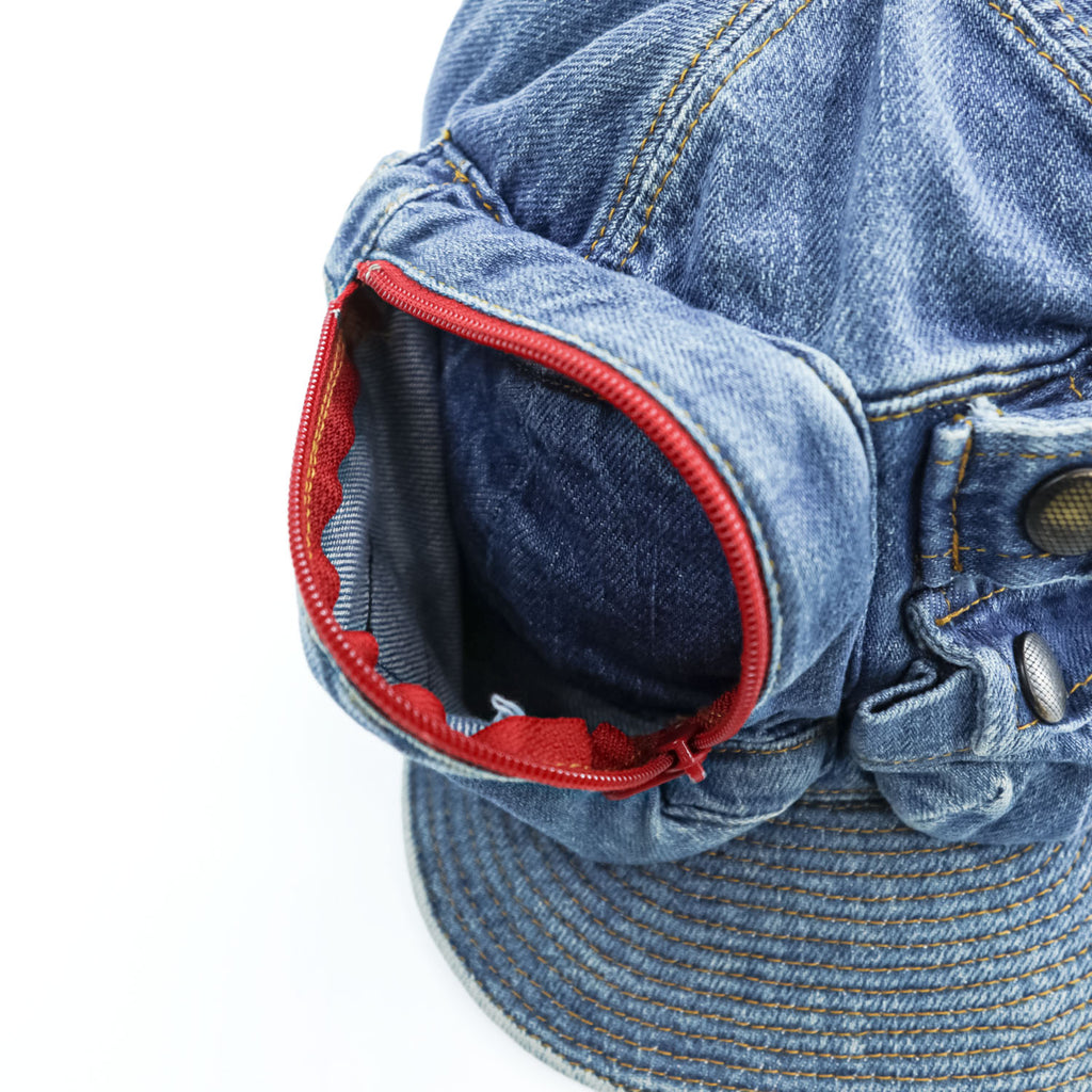 KAPITAL K1903XH513 Denim Zip Pocket Cap One Size Made in Japan