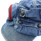 KAPITAL K1903XH513 Denim Zip Pocket Cap One Size Made in Japan