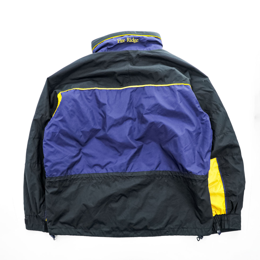 Columbia 90年代 マウンテンパーカー シェル レインジャケット XL ネイビー 防水 ドローコード フード収納 ジップインジップ FIRE RIDGE SM7092
