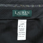 LAUREN RALPH LAUREN スラックス パンツ L ネイビー ウール100% センタープレス