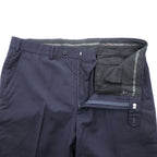LAUREN RALPH LAUREN スラックス パンツ L ネイビー ウール100% センタープレス