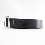 SUGAR CANE ギャリソンベルト GARRISON BELT レザー ベルト ブラック シルバー バックル スクエア 日本製