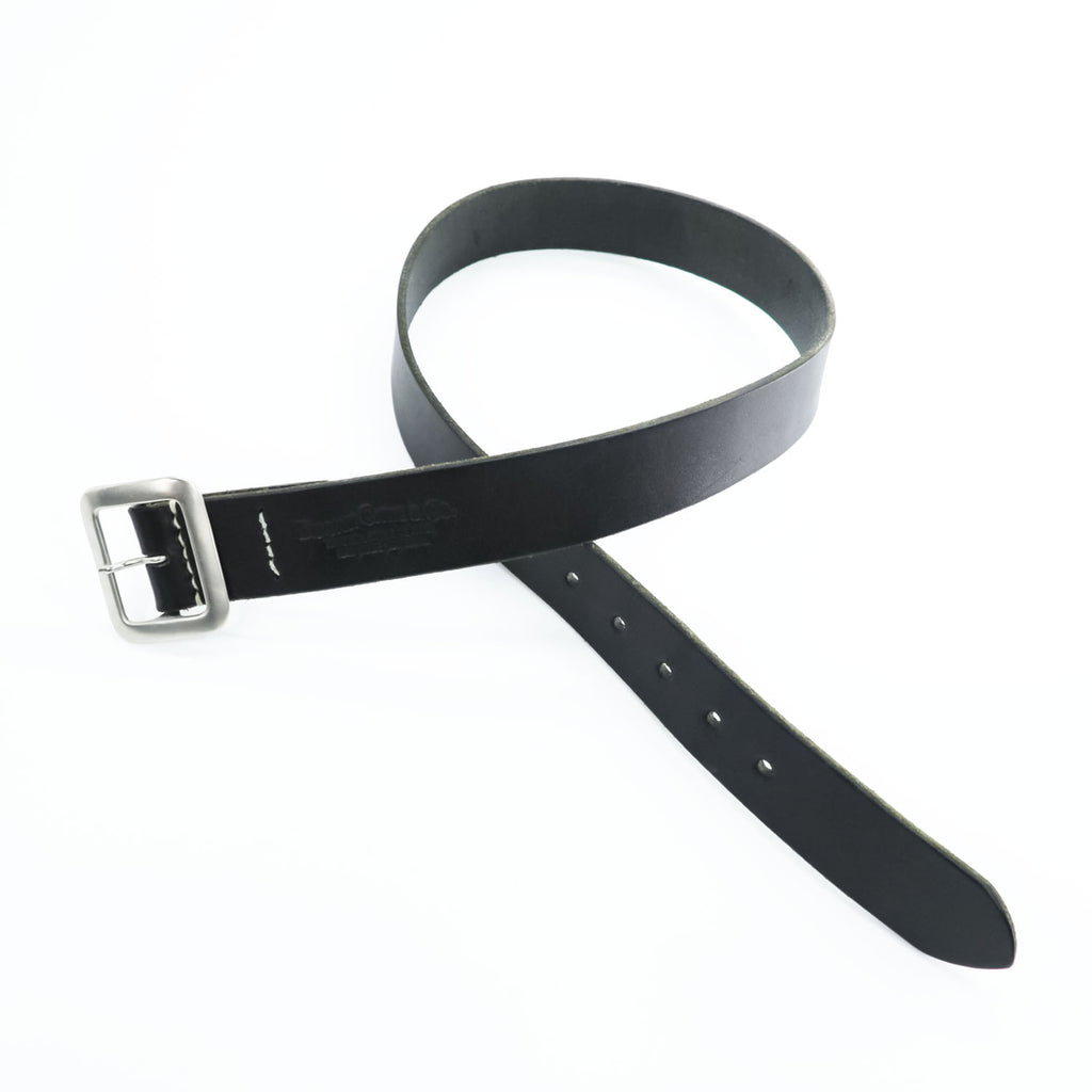 SUGAR CANE ギャリソンベルト GARRISON BELT レザー ベルト ブラック シルバー バックル スクエア 日本製