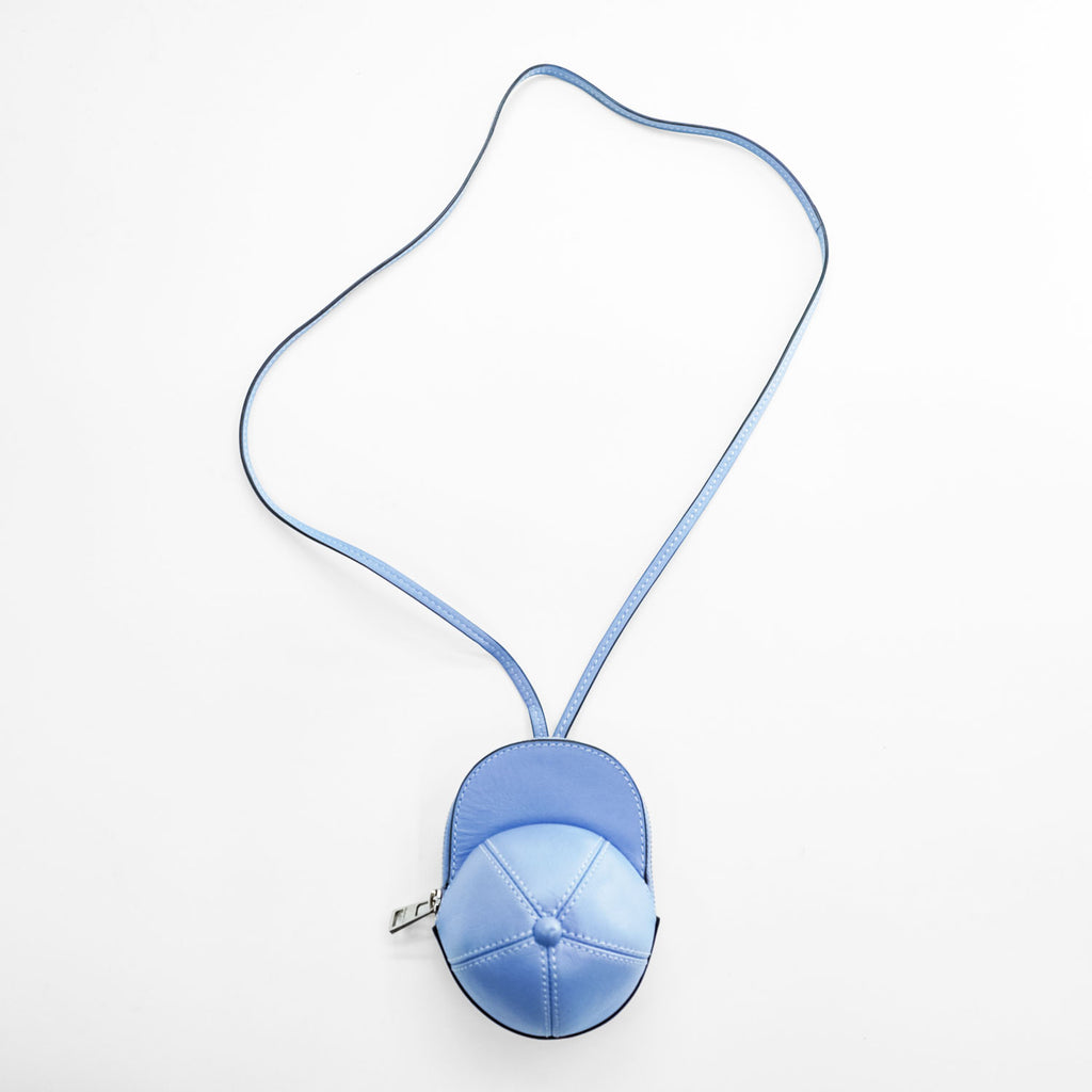 JW ANDERSON レザーショルダーポーチ Nano Cap Bag ブルー