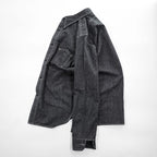 BIG YANK 日本製 ブラックシャンブレー 長袖 ワークシャツ M グレー ガチャポケ 復刻 レプリカ BY-011S/S-007