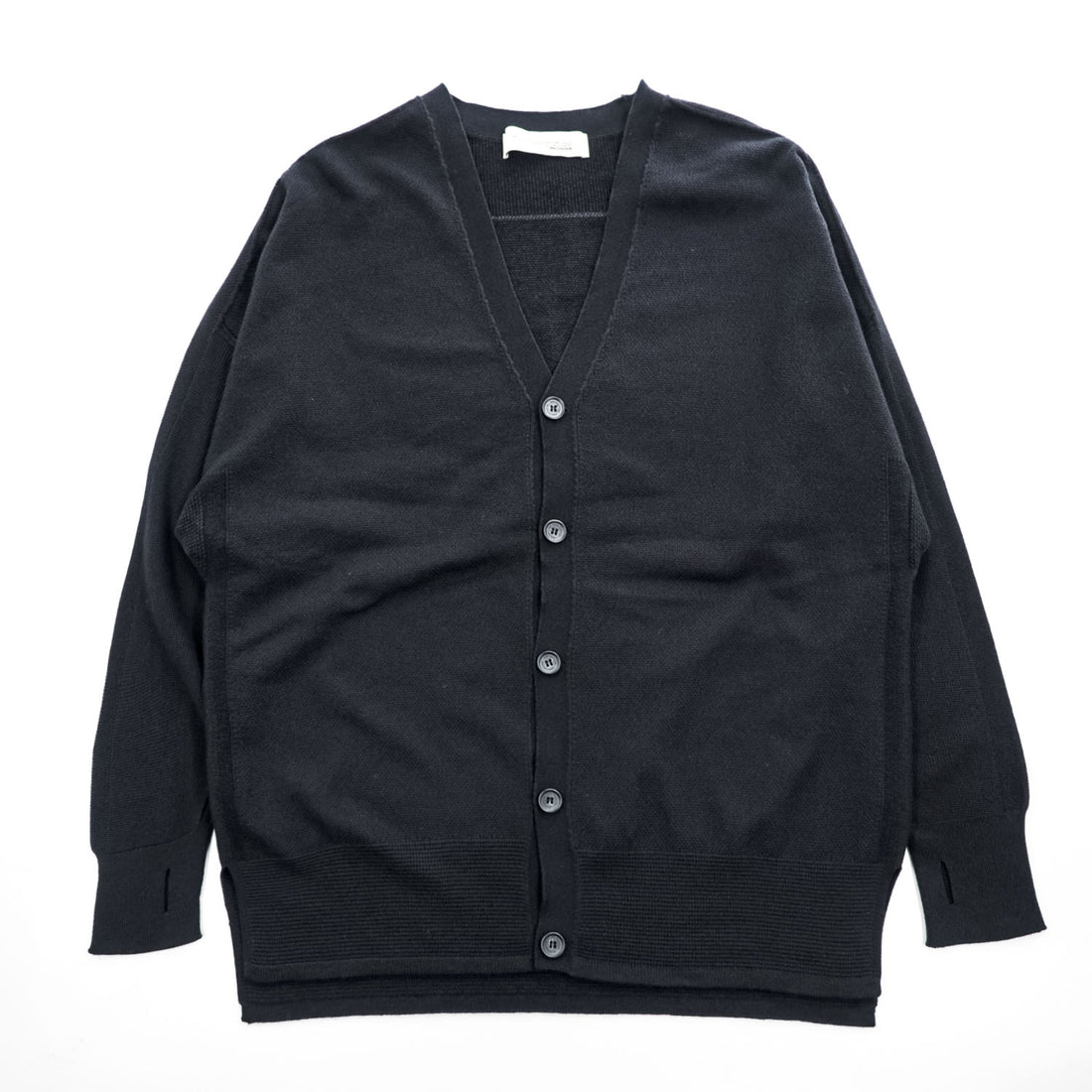 New Balance Tokyo Design Studio JMTL9552 Knit Cardigan Black Wool Blend Made in Japan S