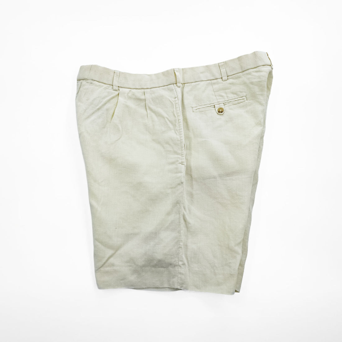 Polo by Ralph Lauren 90年代 100%リネン プリーツショーツ 2タック ショートパンツ 36 フィリピン製