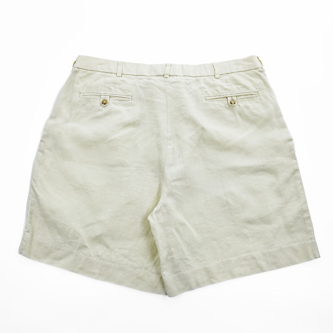 Polo by Ralph Lauren 90年代 100%リネン プリーツショーツ 2タック ショートパンツ 36 フィリピン製