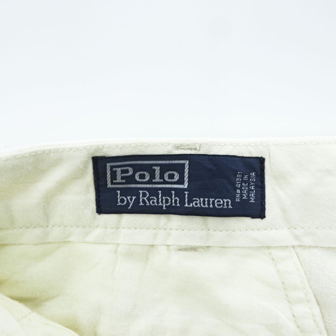 Polo by Ralph Lauren 90年代 100%リネン プリーツショーツ 2タック ショートパンツ 36 フィリピン製