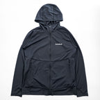 mont-bell クール パーカ UVカット 撥水加工 ジップパーカー M ブラック ストレッチ サムホール 1114460