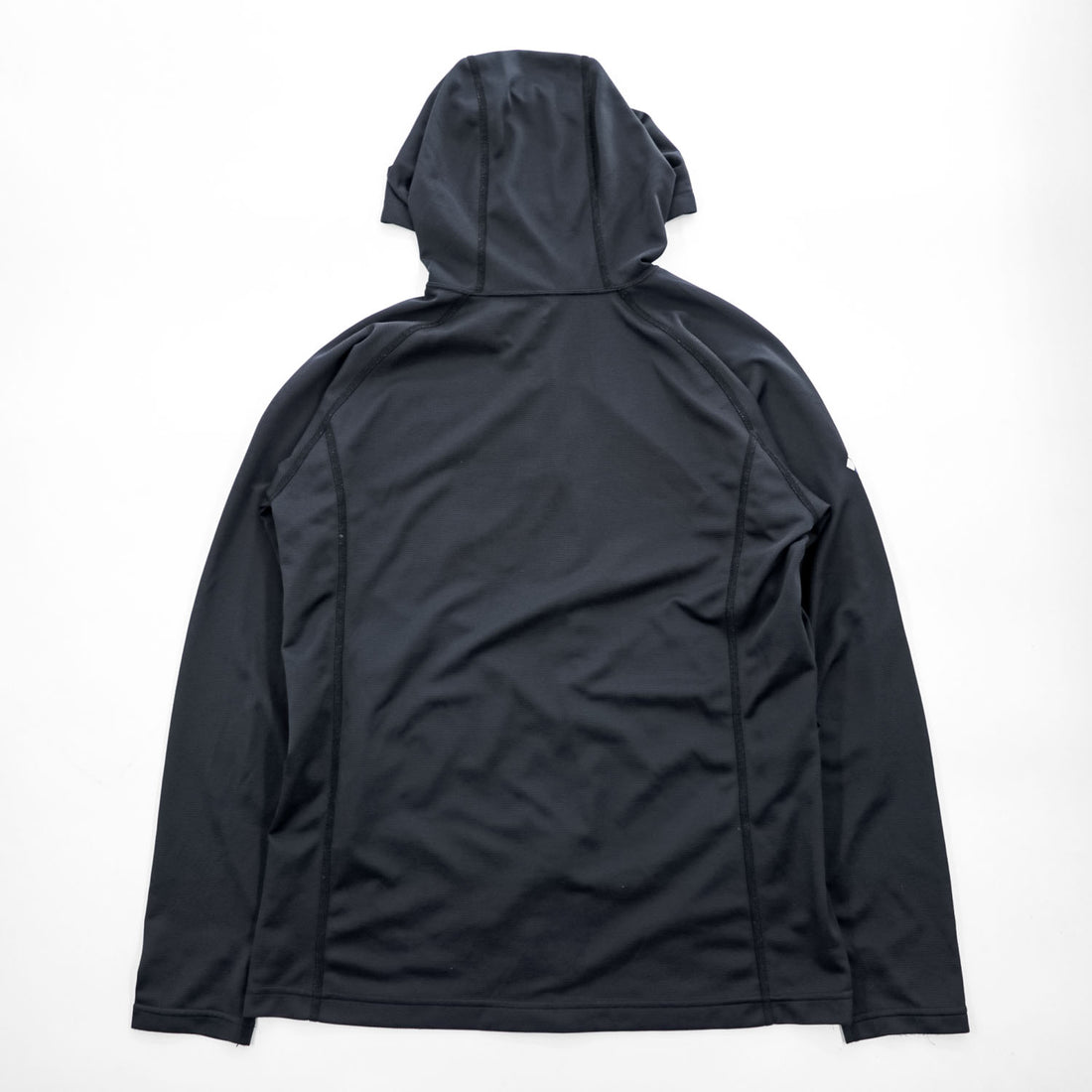 mont-bell クール パーカ UVカット 撥水加工 ジップパーカー M ブラック ストレッチ サムホール 1114460