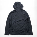 mont-bell クール パーカ UVカット 撥水加工 ジップパーカー M ブラック ストレッチ サムホール 1114460