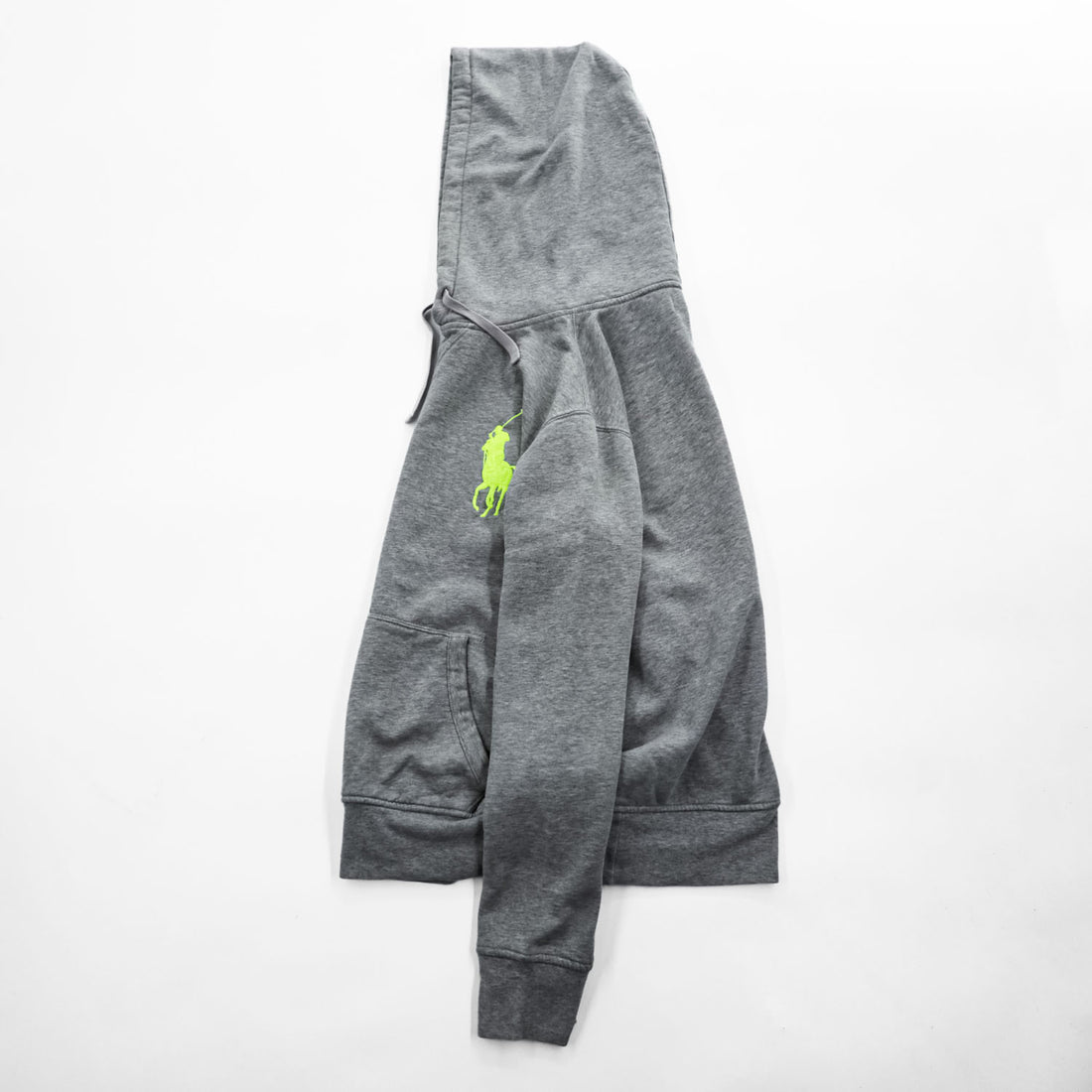 Polo Ralph Lauren 90年代 プルオーバー パーカー M グレー ビッグポニー カンガルーポケット
