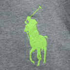 Polo Ralph Lauren 90年代 プルオーバー パーカー M グレー ビッグポニー カンガルーポケット