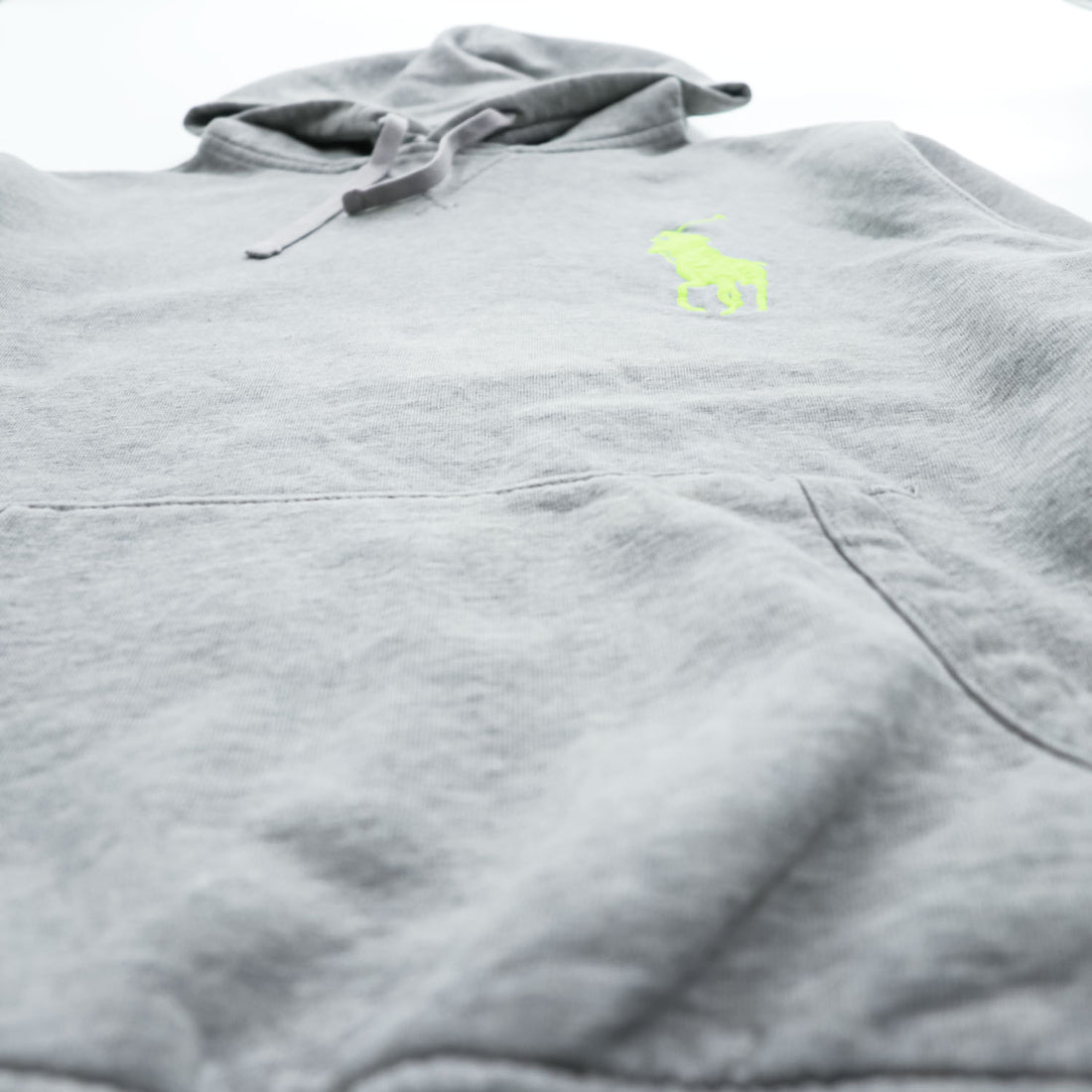 Polo Ralph Lauren 90年代 プルオーバー パーカー M グレー ビッグポニー カンガルーポケット