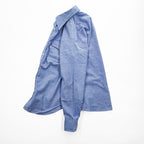Levi's 80年代 USA製 ヴィンテージ 長袖シャツ M ブルー 白タブ フラップ ダブルポケット 60665-0813