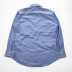 Levi's 80年代 USA製 ヴィンテージ 長袖シャツ M ブルー 白タブ フラップ ダブルポケット 60665-0813