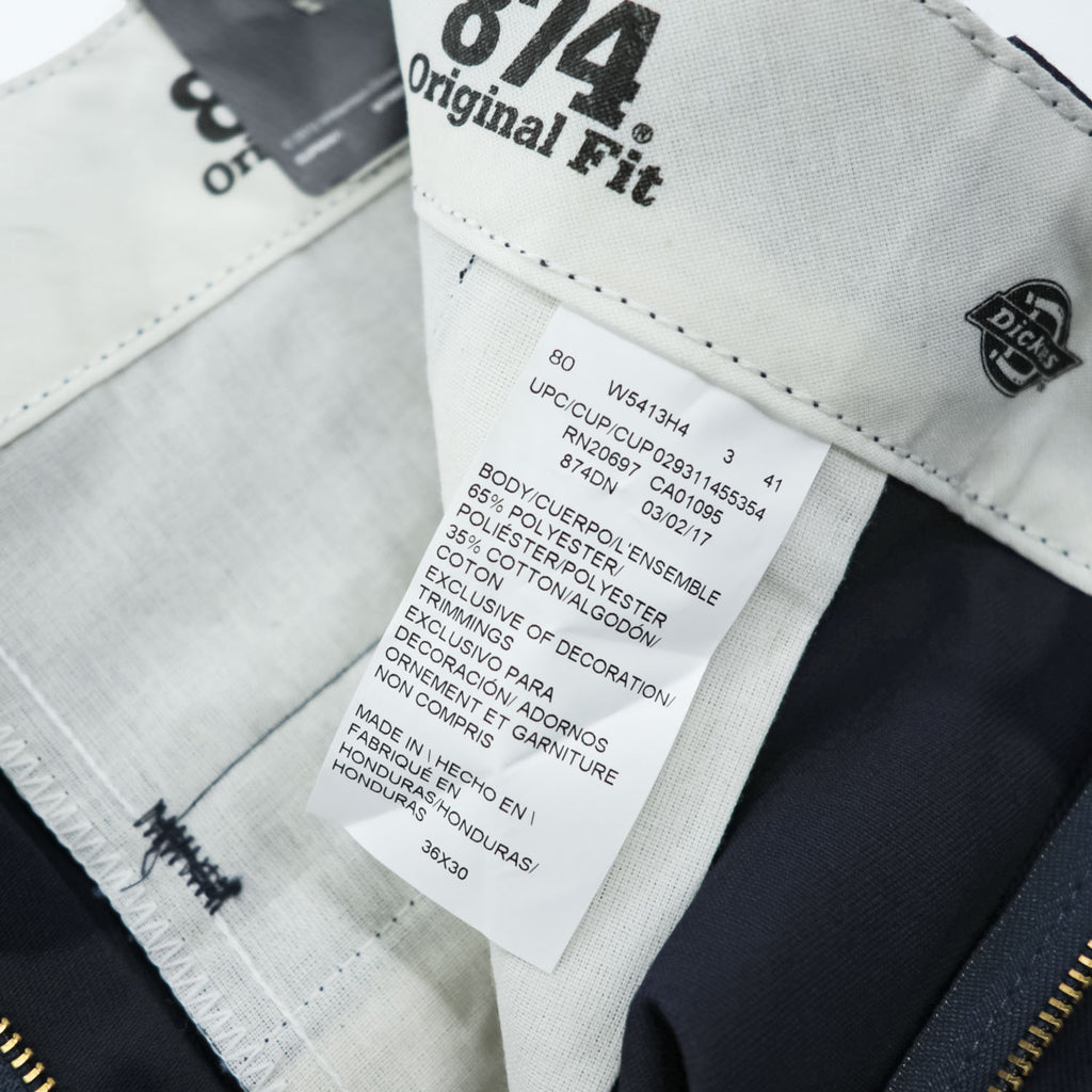 Dickies 874 Original Fit ワークパンツ W36×L30 ネイビー 未使用品 874DN