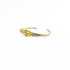 Vintage Tuareg Style Brass Cuff Bracelet バングル 真鍮 ブラス ゴールド 彫金 トライバル