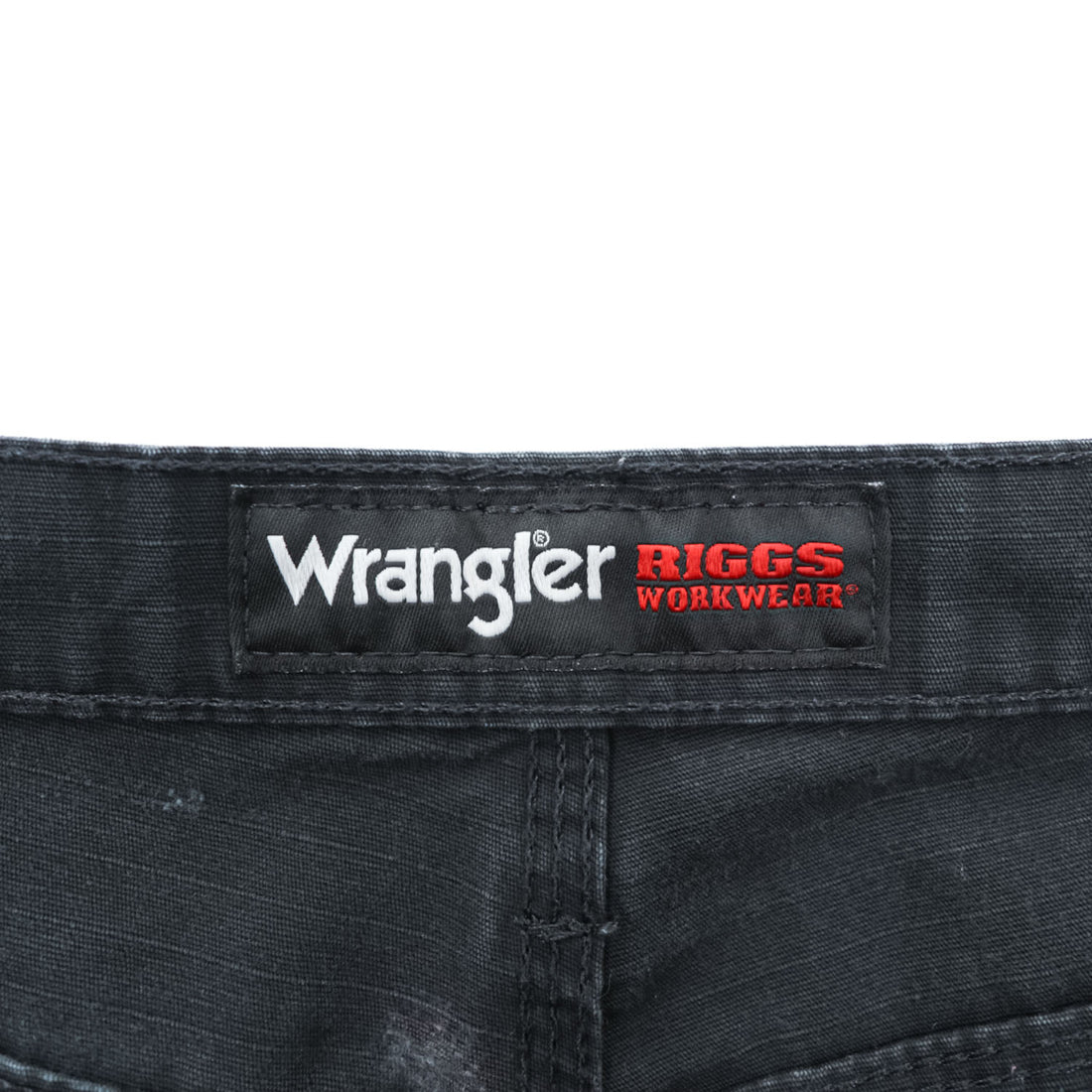 Wrangler カーゴ ワークパンツ L ブラック リップストップ RIGGS WORKWEAR ダブルニー 103W060BL