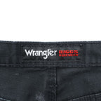 Wrangler カーゴ ワークパンツ L ブラック リップストップ RIGGS WORKWEAR ダブルニー 103W060BL