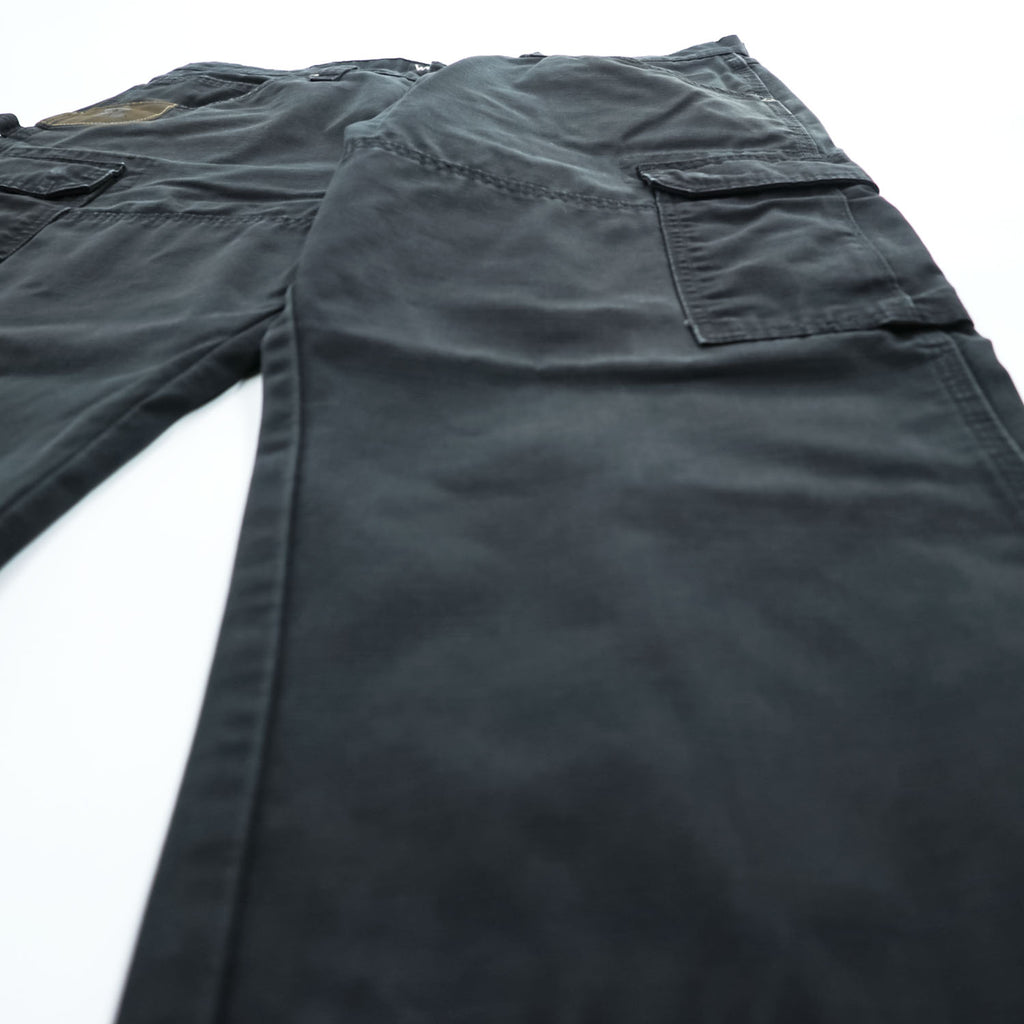 Wrangler カーゴ ワークパンツ L ブラック リップストップ RIGGS WORKWEAR ダブルニー 103W060BL