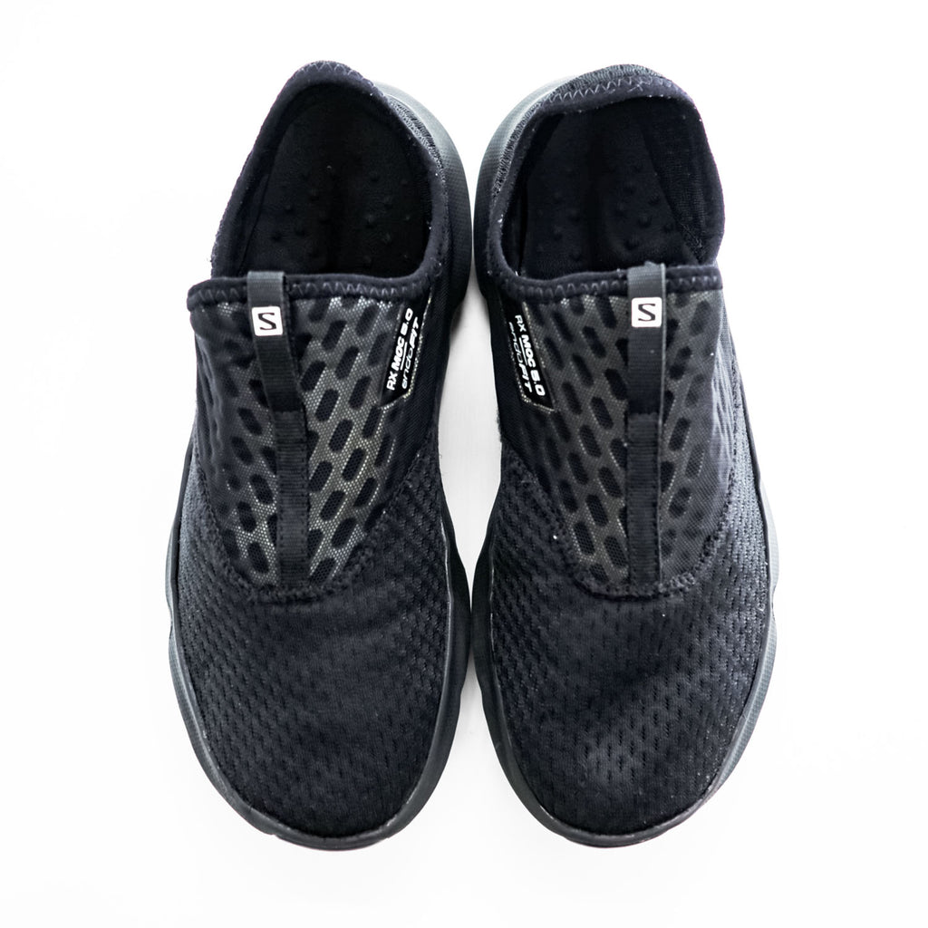 SALOMON リカバリーシューズ REELAX MOC 5.0 endo FIT スリッポン スニーカー 27.5cm ブラック 412773