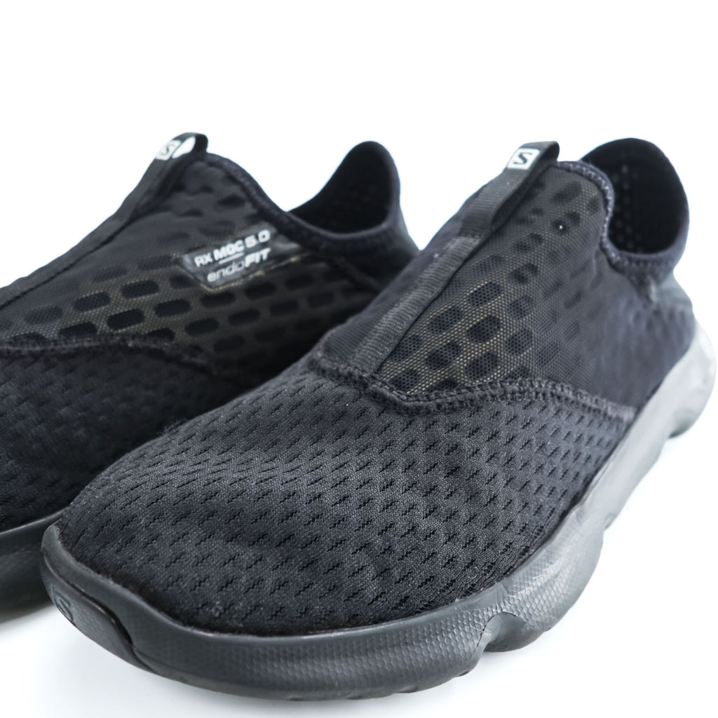 SALOMON リカバリーシューズ REELAX MOC 5.0 endo FIT スリッポン スニーカー 27.5cm ブラック 412773