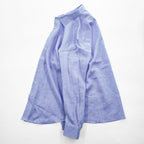 Brooks Brothers リネン100% 長袖シャツ XL ブルー LUXURY SHIRT 麻 THOMAS MASON