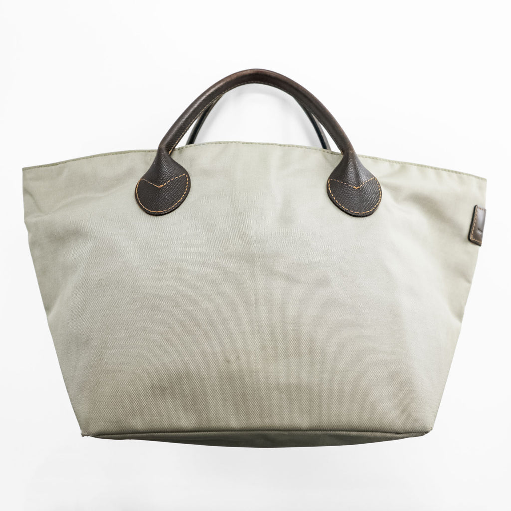 Hervé Chapelier 1407C 舟型 トートバッグ コーデュラ レザーハンドル ジップトップ フランス製
