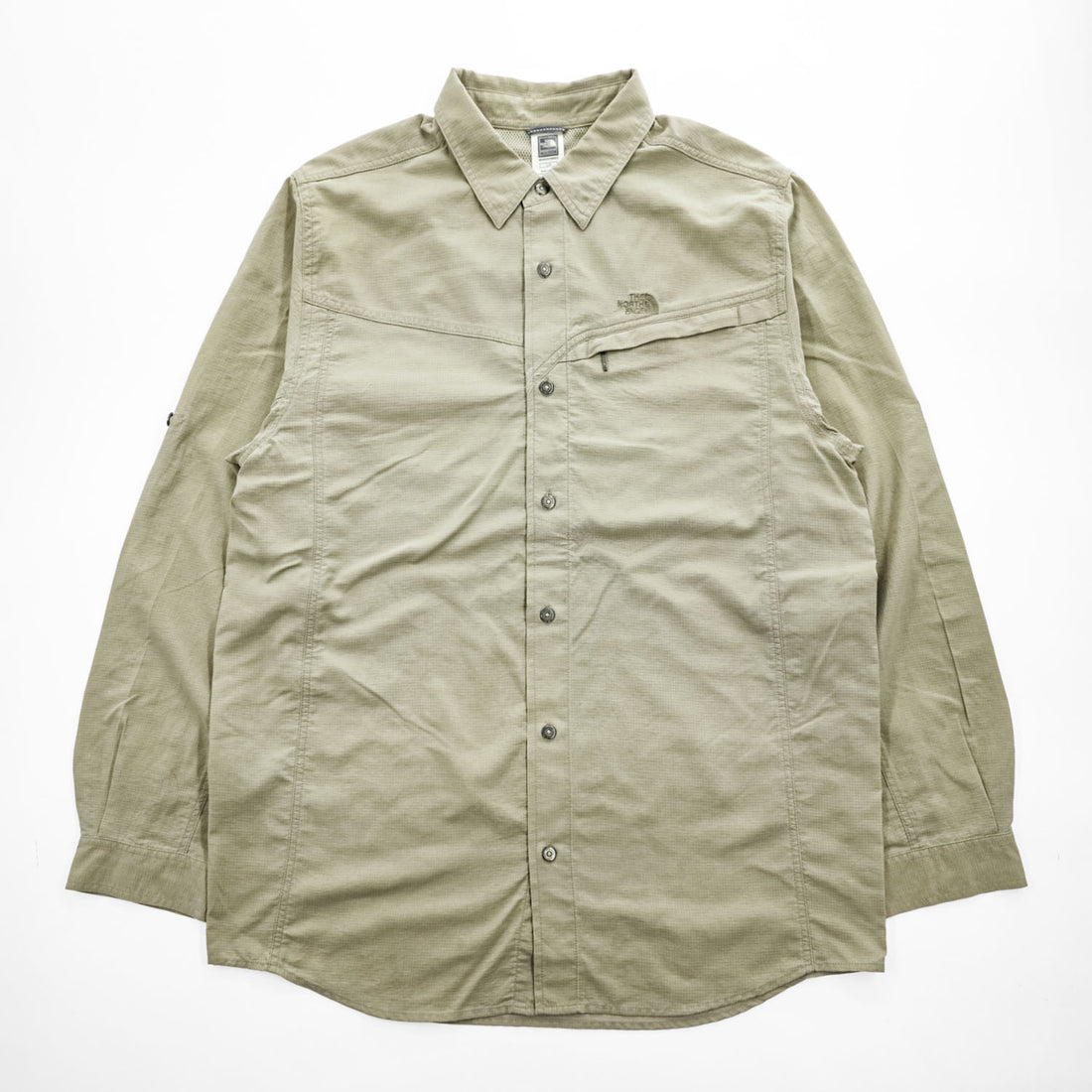 THE NORTH FACE A5シリーズ リップストップ 長袖シャツ L ベージュ メッシュ A5 Series AH5N