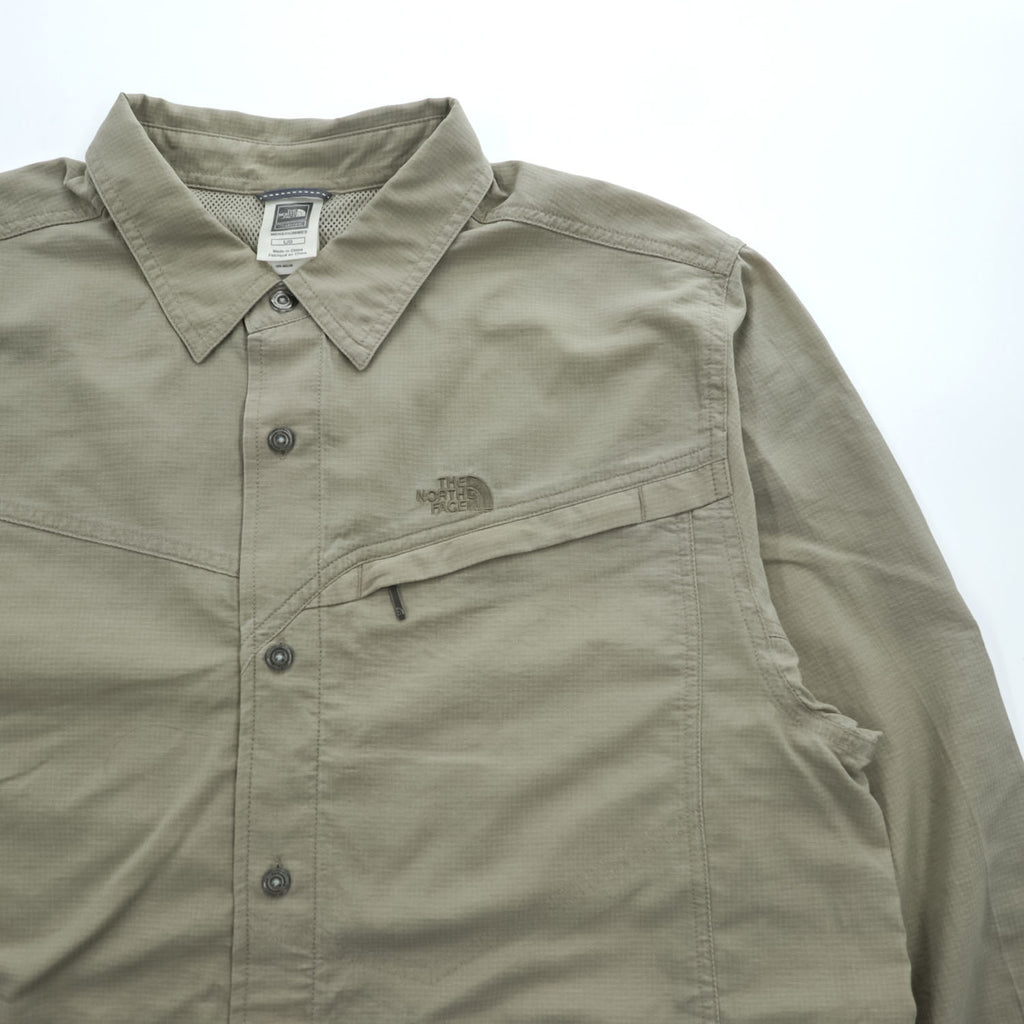 THE NORTH FACE A5シリーズ リップストップ 長袖シャツ L ベージュ メッシュ A5 Series AH5N