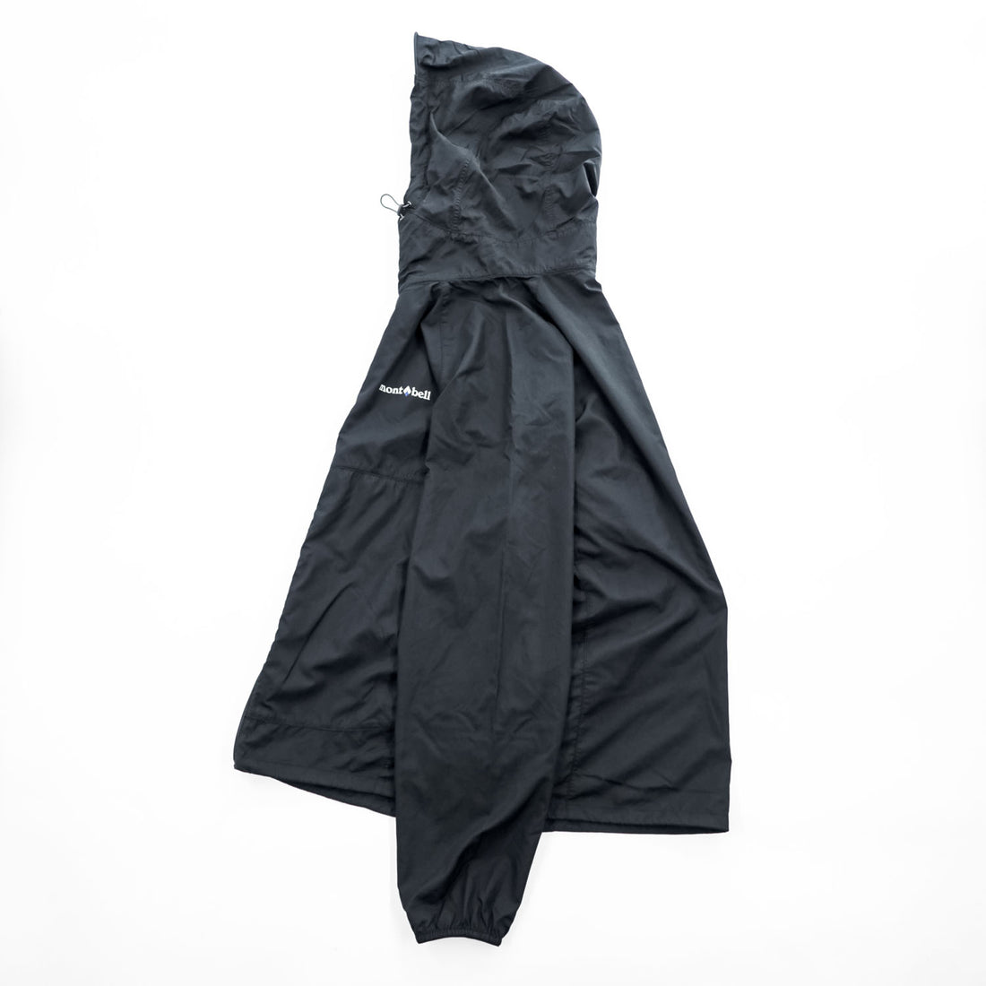 Mont-bell Mountain Parka Shell Rain Jacket, Size M, Black, Drawstring, Item Number 1103242