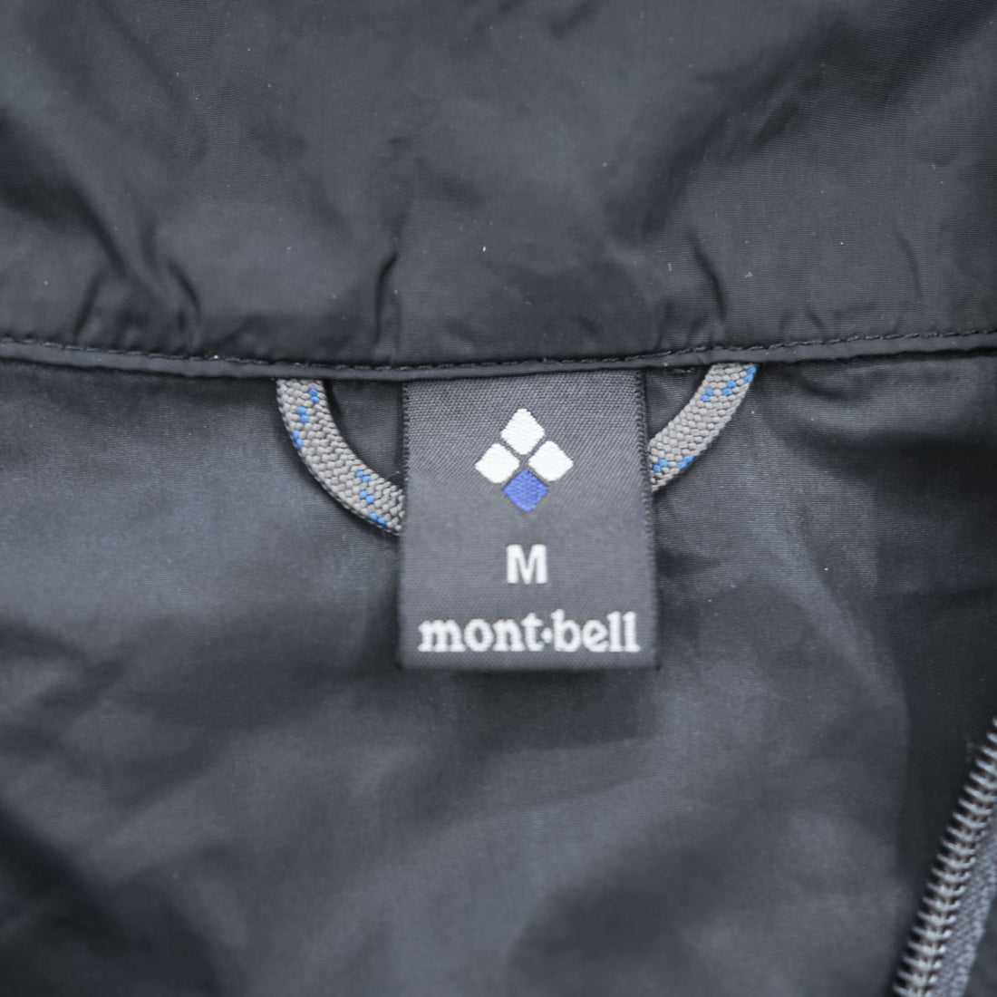Mont-bell Mountain Parka Shell Rain Jacket, Size M, Black, Drawstring, Item Number 1103242