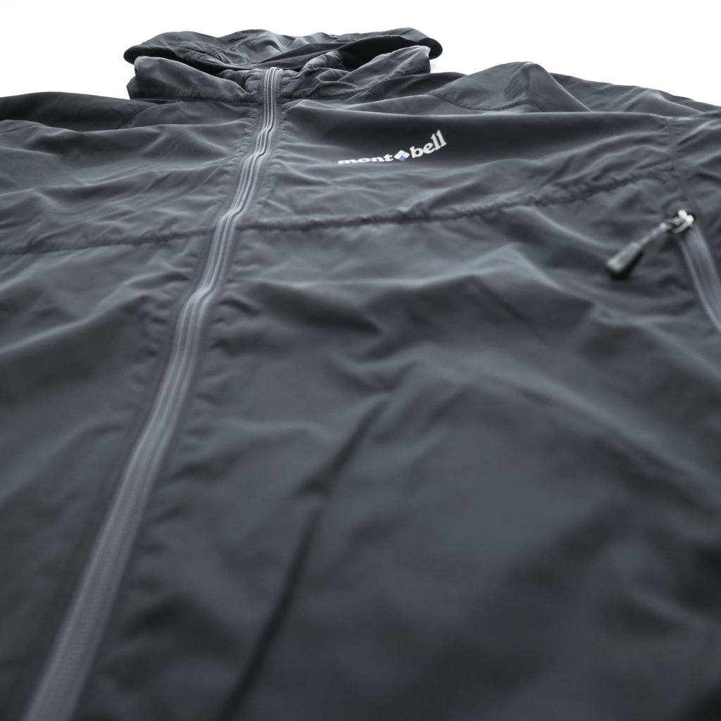 Mont-bell Mountain Parka Shell Rain Jacket, Size M, Black, Drawstring, Item Number 1103242