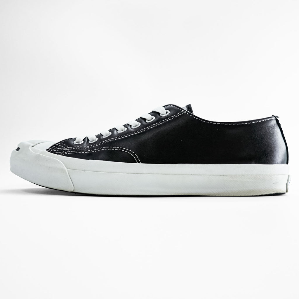 CONVERSE JACK PURCELL Black Leather Sneakers Size 27cm US8.5 size