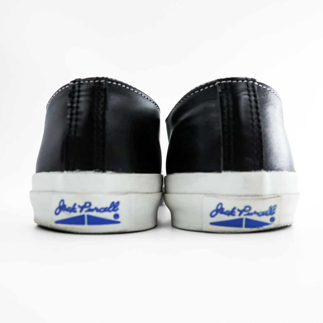 CONVERSE JACK PURCELL Black Leather Sneakers Size 27cm US8.5 size