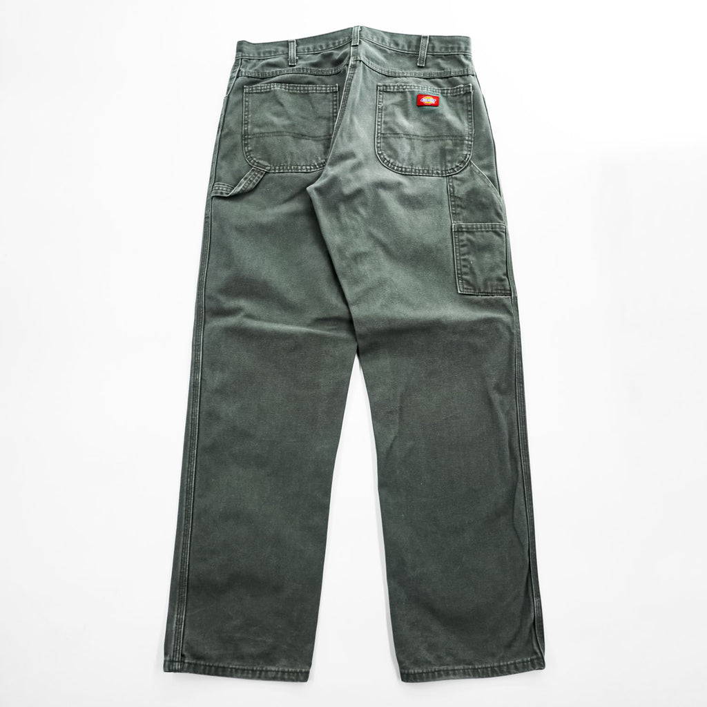 Dickies ダック地 ペインター ワークパンツ 36 x 34 カーキ グレー キャンバス RELAXED FIT 1939RMS