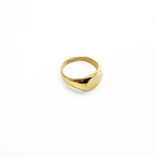 Oval Signet Ring オーバル シグネットリング 印台リング 指輪 21号 ゴールド