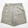 Polo Ralph Lauren 90年代 プリーツショーツ ショートパンツ L ベージュ 麻 2タック