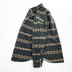 PENDLETON 100% Cotton Southwestern Print Button-Down Long Sleeve Shirt Size L Green