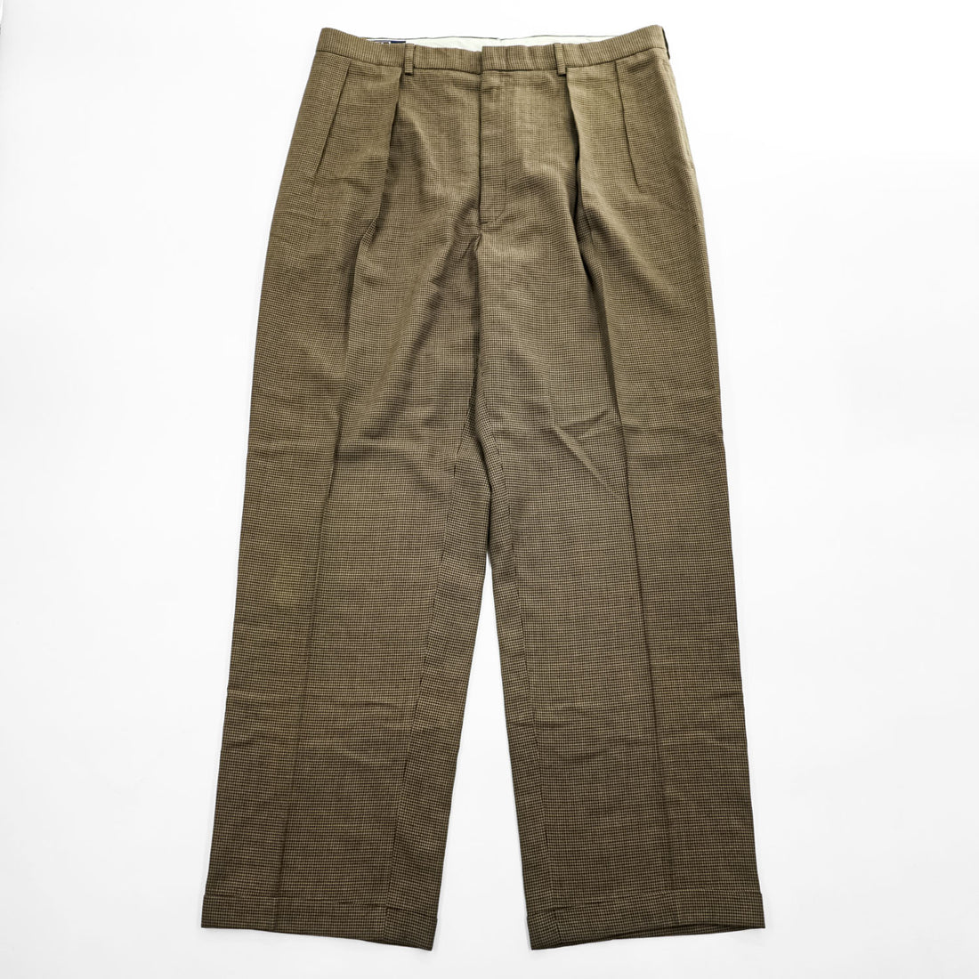 Polo by Ralph Lauren Made in USA Houndstooth Pleated Trousers